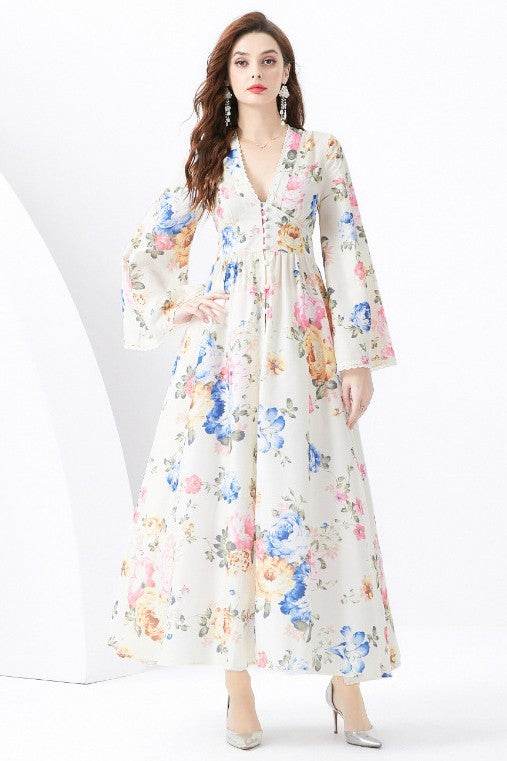 WOMEN FASHION CHIFFON MAXI DRESS - Shop Style & More | Fresh Looks, Everyday Deals & Free Shipping