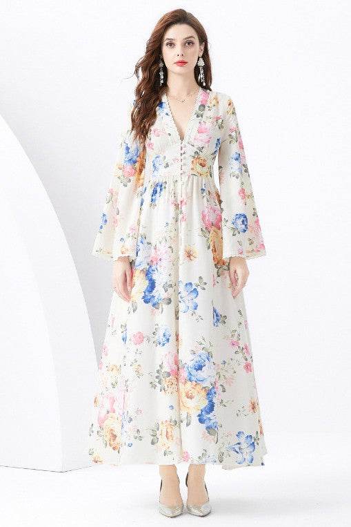 WOMEN FASHION CHIFFON MAXI DRESS - Shop Style & More | Fresh Looks, Everyday Deals & Free Shipping