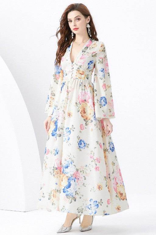 WOMEN FASHION CHIFFON MAXI DRESS - Shop Style & More | Fresh Looks, Everyday Deals & Free Shipping