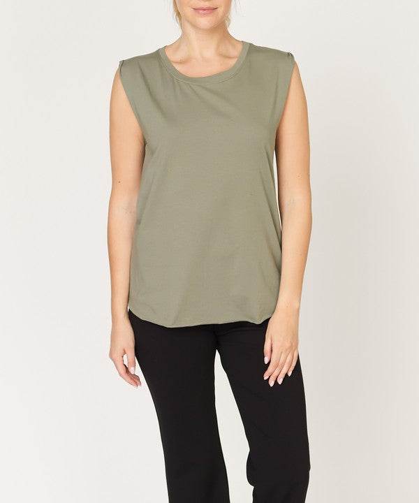 COTTON JERSEY MUSCLE NEW TANK - Shop Style & More | Fresh Looks, Everyday Deals & Free Shipping