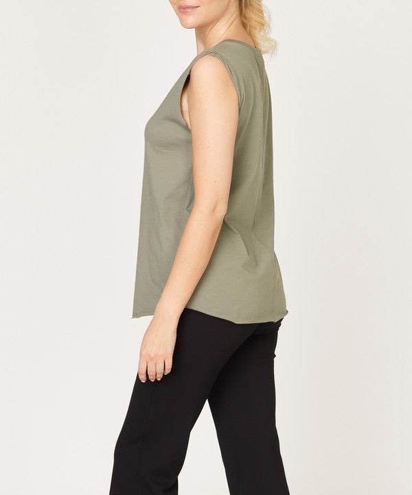 COTTON JERSEY MUSCLE NEW TANK - Shop Style & More | Fresh Looks, Everyday Deals & Free Shipping