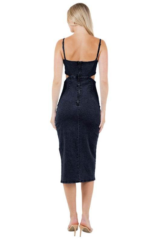 WOMEN FASHION DENIM MAXI DRESS - Shop Style & More | Fresh Looks, Everyday Deals & Free Shipping