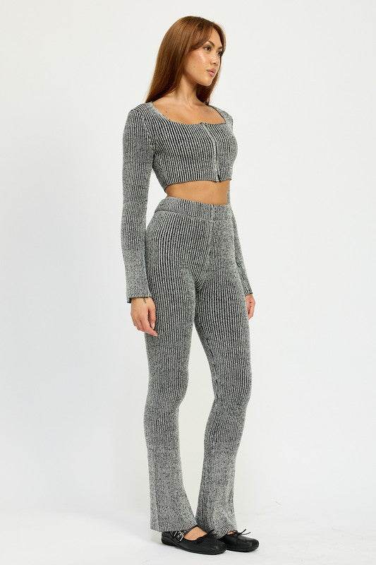 HIGH WAIST RIBED PANTS - Shop Style & More | Fresh Looks, Everyday Deals & Free Shipping