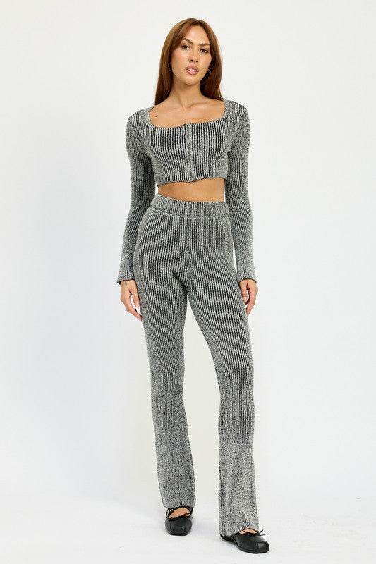 HIGH WAIST RIBED PANTS - Shop Style & More | Fresh Looks, Everyday Deals & Free Shipping