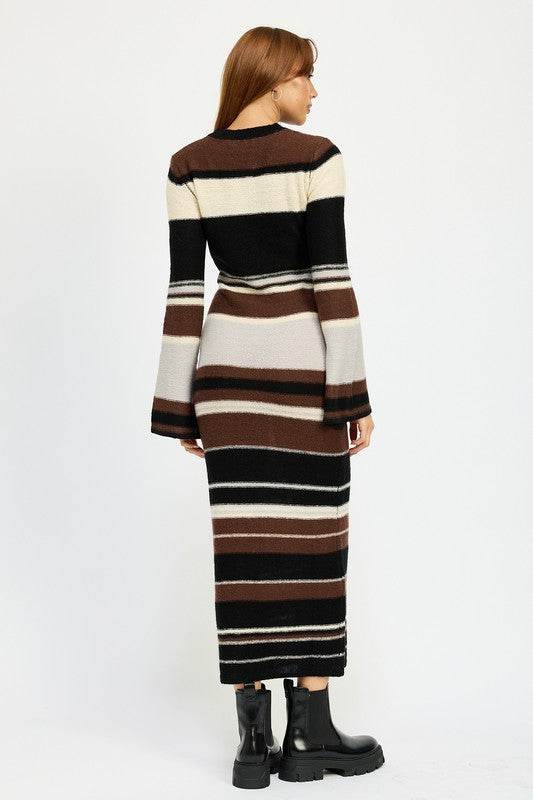 STRIPE MAXI BODYCON DRESS - Shop Style & More | Fresh Looks, Everyday Deals & Free Shipping