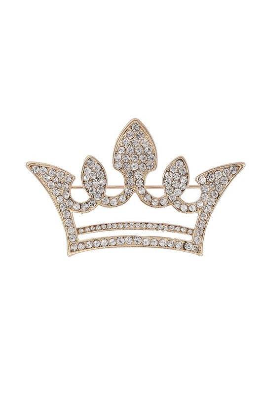 Rhinestone Crown Brooch - Shop Style & More | Fresh Looks, Everyday Deals & Free Shipping