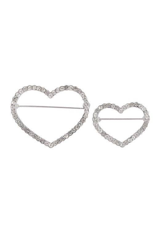 Rhinestone Heart Brooch - Shop Style & More | Fresh Looks, Everyday Deals & Free Shipping
