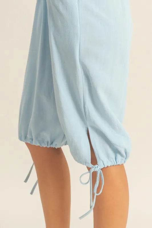 HYFVE V-Neck Pocket Detail Side Tie Hem Romper - Shop Style & More | Fresh Looks, Everyday Deals & Free Shipping