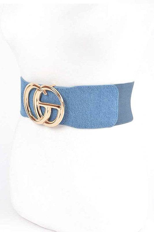 Plus Size CG Buckle Denim Elastic Belt - Shop Style & More | Fresh Looks, Everyday Deals & Free Shipping