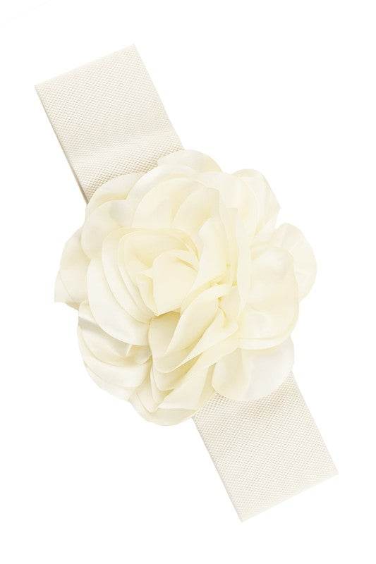 Chiffon Big Flower Charm Elastic Belt - Shop Style & More | Fresh Looks, Everyday Deals & Free Shipping