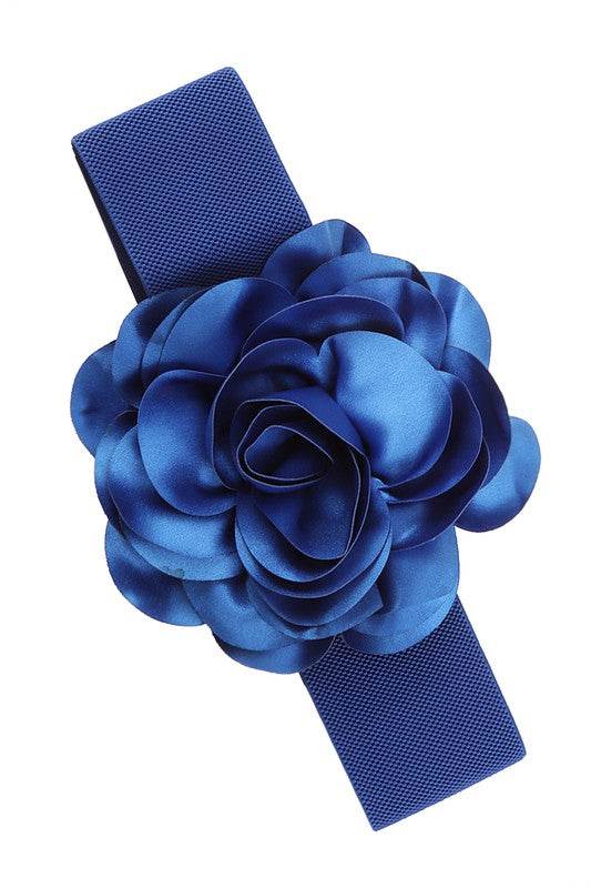 Chiffon Big Flower Charm Elastic Belt - Shop Style & More | Fresh Looks, Everyday Deals & Free Shipping