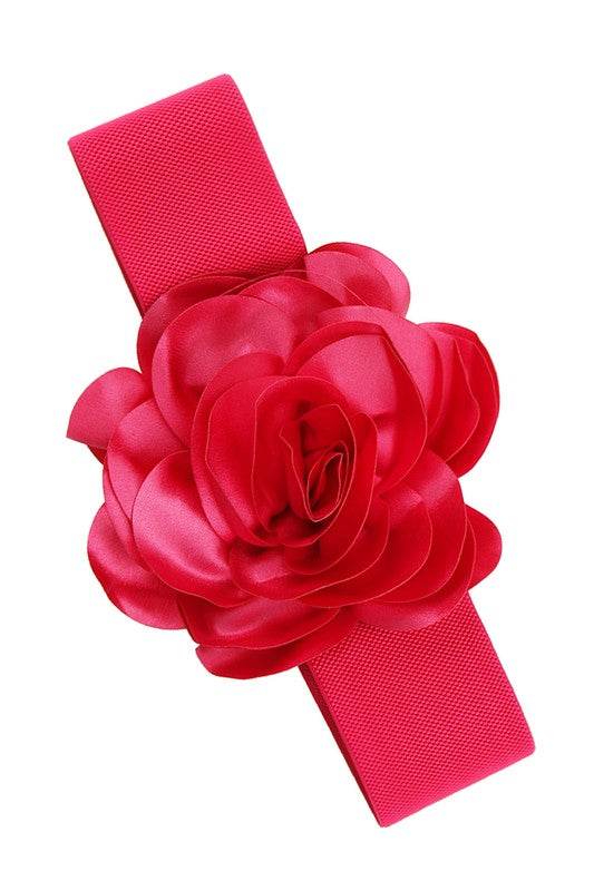 Chiffon Big Flower Charm Elastic Belt - Shop Style & More | Fresh Looks, Everyday Deals & Free Shipping