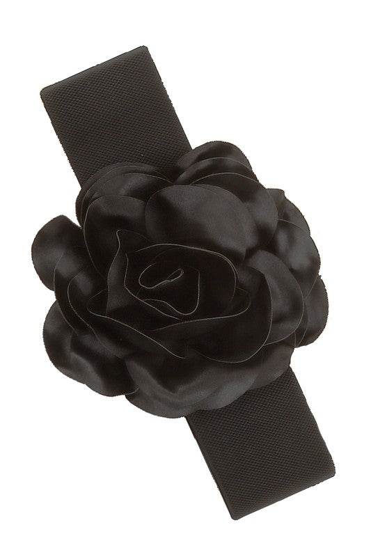 Chiffon Big Flower Charm Elastic Belt - Shop Style & More | Fresh Looks, Everyday Deals & Free Shipping