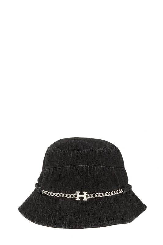 H Metal Accent Bucket Hat - Shop Style & More | Fresh Looks, Everyday Deals & Free Shipping