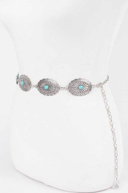 Turquoise Western Chain Belt - Shop Style & More | Fresh Looks, Everyday Deals & Free Shipping