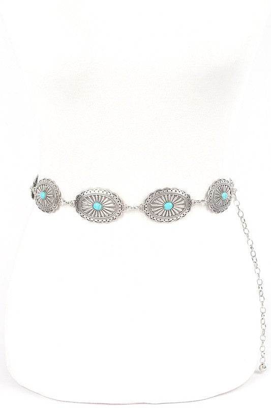 Turquoise Western Chain Belt - Shop Style & More | Fresh Looks, Everyday Deals & Free Shipping