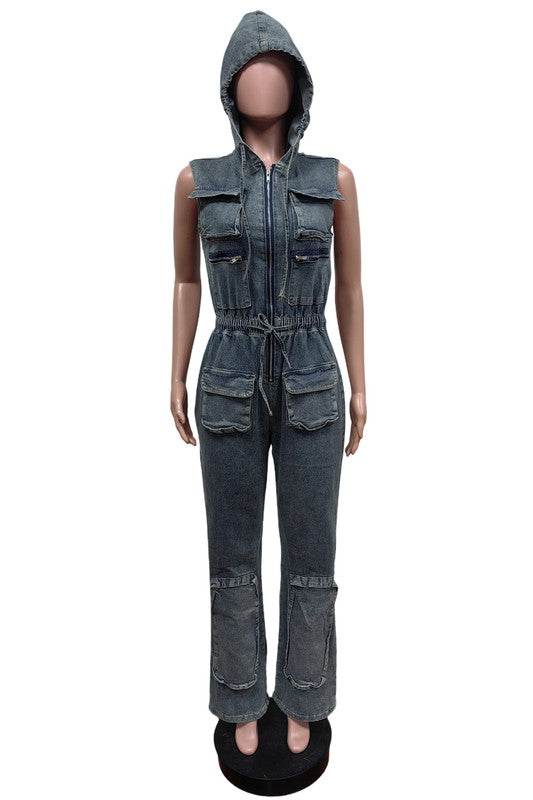 WOMEN FASHION DENIM CARGO STYLE JUMPSUIT - Shop Style & More | Fresh Looks, Everyday Deals & Free Shipping