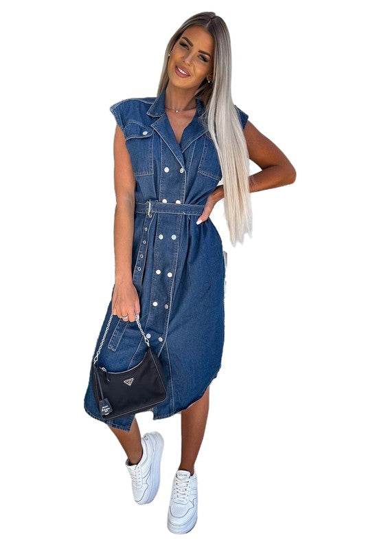 WOMEN SEXY DENIM VEST DRESS - Shop Style & More | Fresh Looks, Everyday Deals & Free Shipping