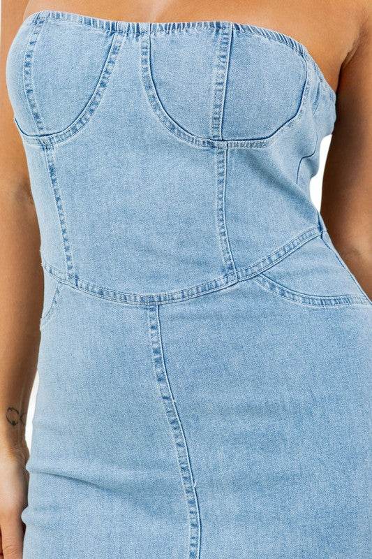 WOMEN FASHION LONG MAXI DENIM DRESS - Shop Style & More | Fresh Looks, Everyday Deals & Free Shipping