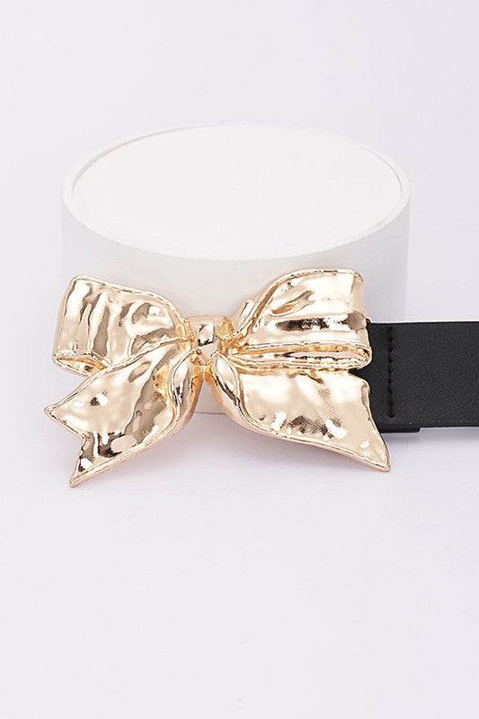 Gold Bow Buckle Fashion Belt - Shop Style & More | Fresh Looks, Everyday Deals & Free Shipping