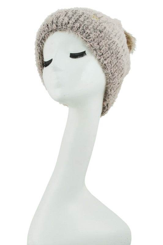 Sable Touch Beanie with Fur Pom - Shop Style & More | Fresh Looks, Everyday Deals & Free Shipping