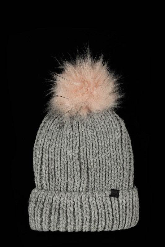 Jewel Knit Cuffed Pom Beanie - Shop Style & More | Fresh Looks, Everyday Deals & Free Shipping