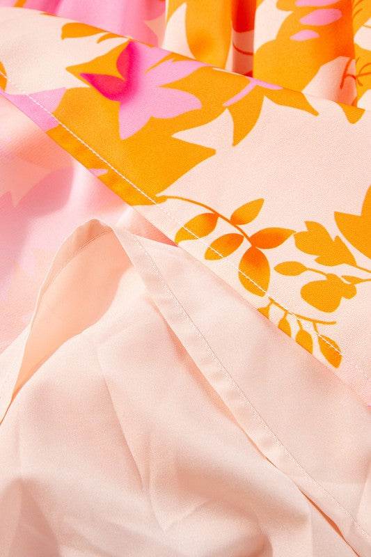 Abstract Smocked Bust Lantern Ruffle Mini Dress - Shop Style & More | Fresh Looks, Everyday Deals & Free Shipping