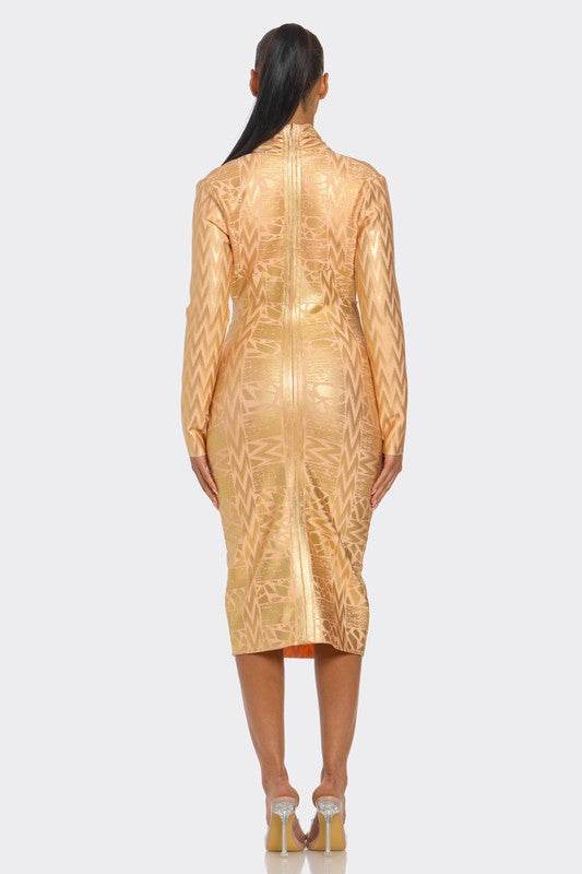 Metallic Zigzag Holiday Bandage dress - Shop Style & More | Fresh Looks, Everyday Deals & Free Shipping