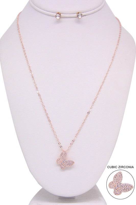 Butterfly Pendant Necklace Set - Shop Style & More | Fresh Looks, Everyday Deals & Free Shipping