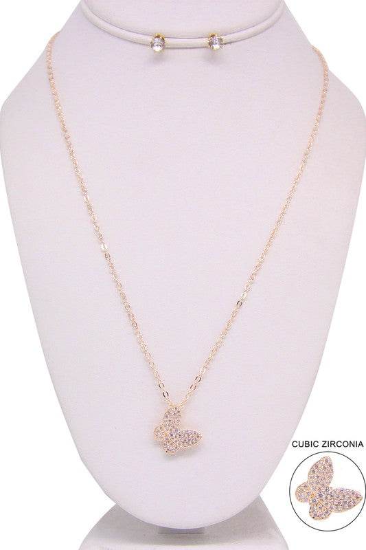 Butterfly Pendant Necklace Set - Shop Style & More | Fresh Looks, Everyday Deals & Free Shipping