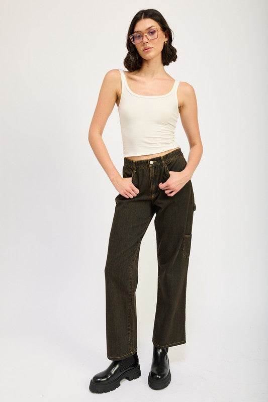 MID RISE JEANS WITH FRONT POCKETS - Shop Style & More | Fresh Looks, Everyday Deals & Free Shipping