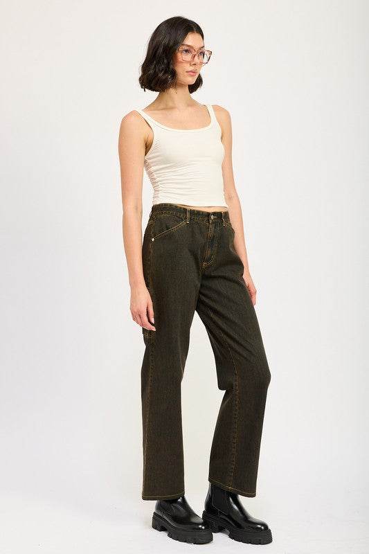 MID RISE JEANS WITH FRONT POCKETS - Shop Style & More | Fresh Looks, Everyday Deals & Free Shipping
