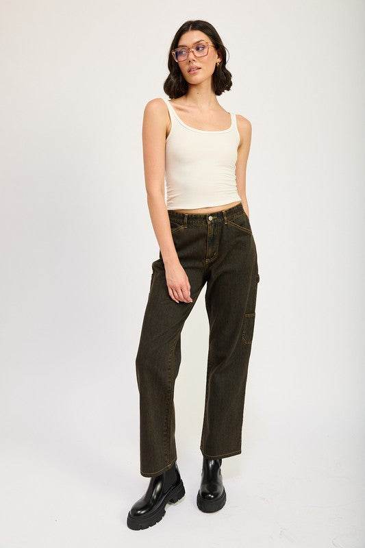 MID RISE JEANS WITH FRONT POCKETS - Shop Style & More | Fresh Looks, Everyday Deals & Free Shipping