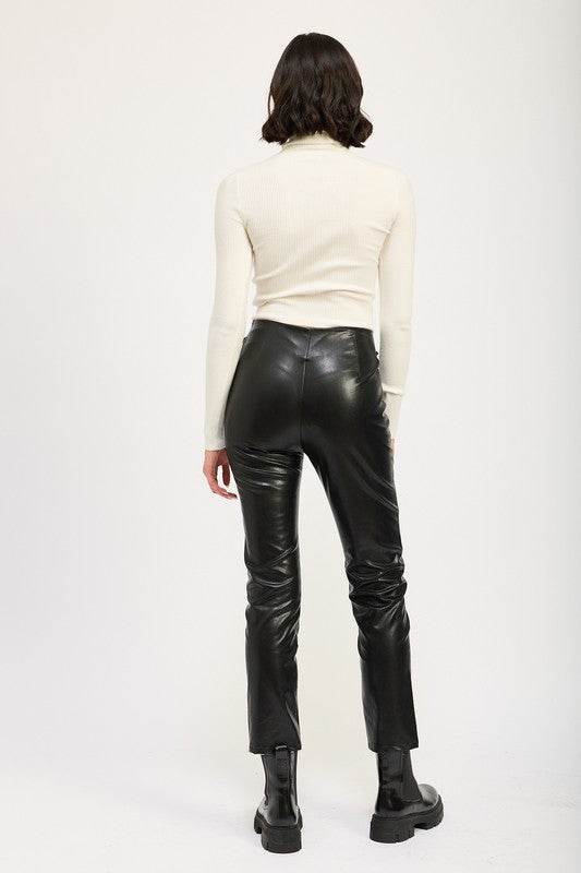 LACE UP LEATHER TROUSERS - Shop Style & More | Fresh Looks, Everyday Deals & Free Shipping