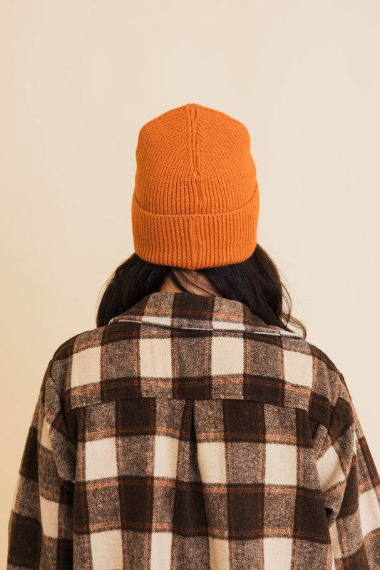 Happy Face Embroidered Ribbed Knit Beanie - Shop Style & More | Fresh Looks, Everyday Deals & Free Shipping