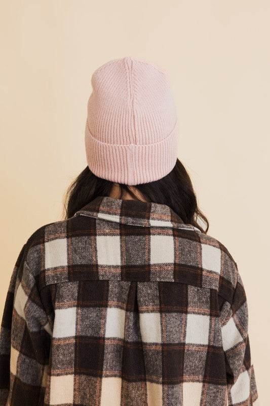 Happy Face Embroidered Ribbed Knit Beanie - Shop Style & More | Fresh Looks, Everyday Deals & Free Shipping