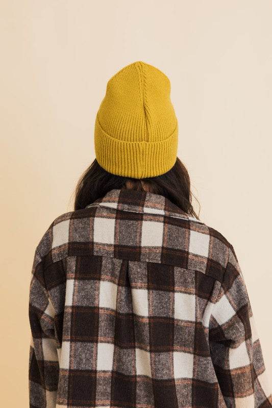 Happy Face Embroidered Ribbed Knit Beanie - Shop Style & More | Fresh Looks, Everyday Deals & Free Shipping