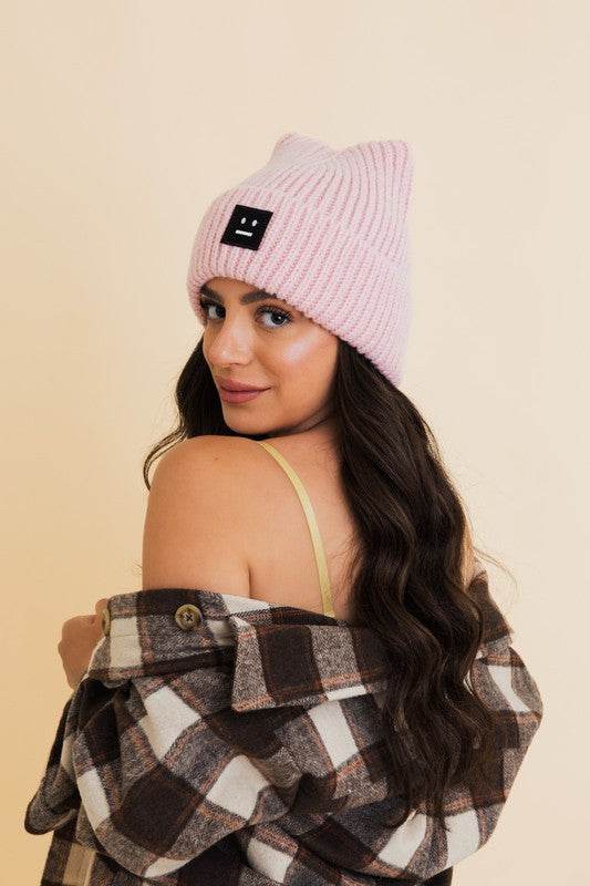 Chill Vibes Soft Ribbed Squared Face Beanie - Shop Style & More | Fresh Looks, Everyday Deals & Free Shipping