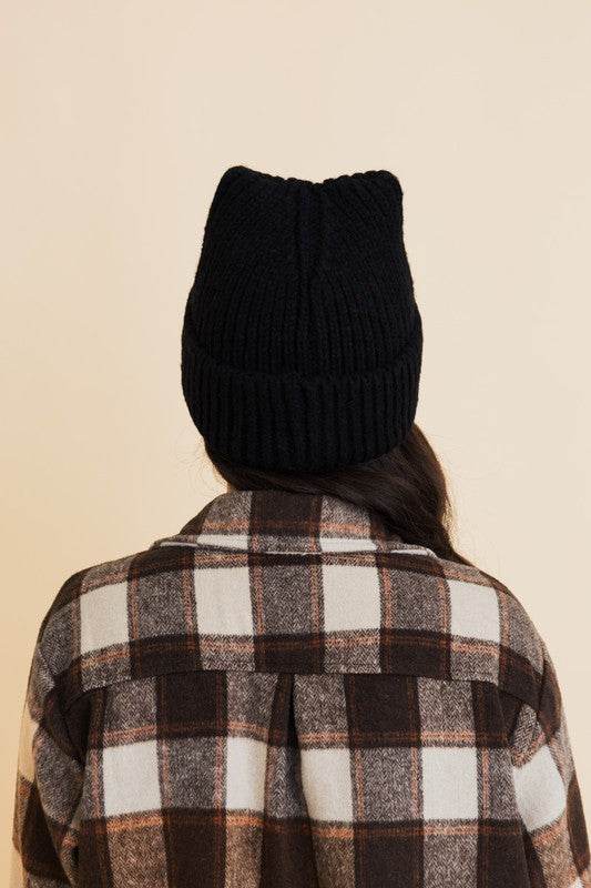 Chill Vibes Soft Ribbed Squared Face Beanie - Shop Style & More | Fresh Looks, Everyday Deals & Free Shipping