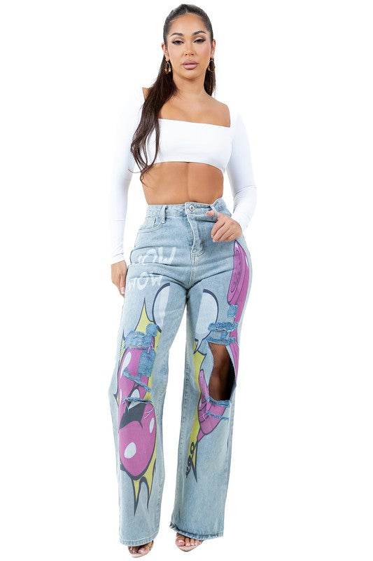 WOMEN FASHION DENIM PANTS - Shop Style & More | Fresh Looks, Everyday Deals & Free Shipping