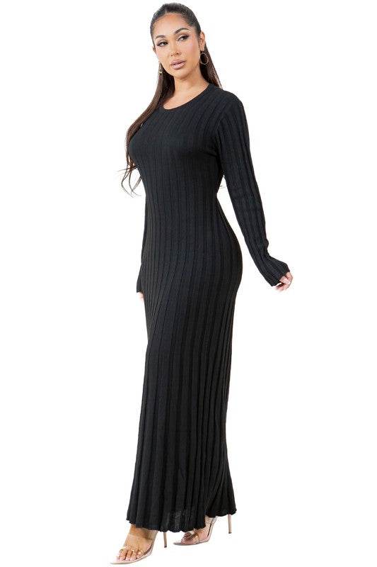 WOMEN FASHION KNITWEAR LONG MAXI DRESS - Shop Style & More | Fresh Looks, Everyday Deals & Free Shipping