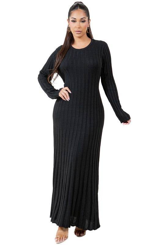 WOMEN FASHION KNITWEAR LONG MAXI DRESS - Shop Style & More | Fresh Looks, Everyday Deals & Free Shipping