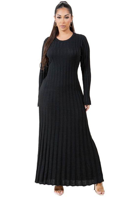 WOMEN FASHION KNITWEAR LONG MAXI DRESS - Shop Style & More | Fresh Looks, Everyday Deals & Free Shipping