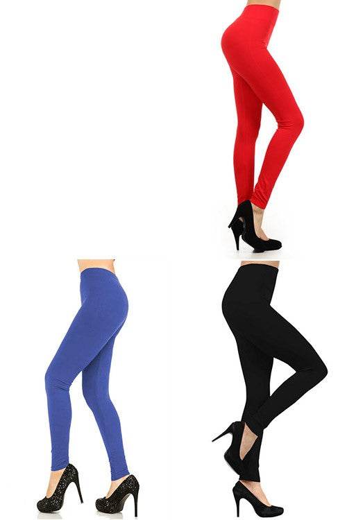 Peach Skin Solid Color Leggings - Shop Style & More | Fresh Looks, Everyday Deals & Free Shipping