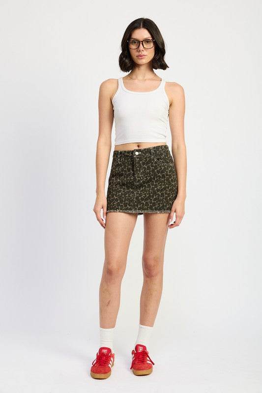 PRINTED DENIM SKIRT - Shop Style & More | Fresh Looks, Everyday Deals & Free Shipping