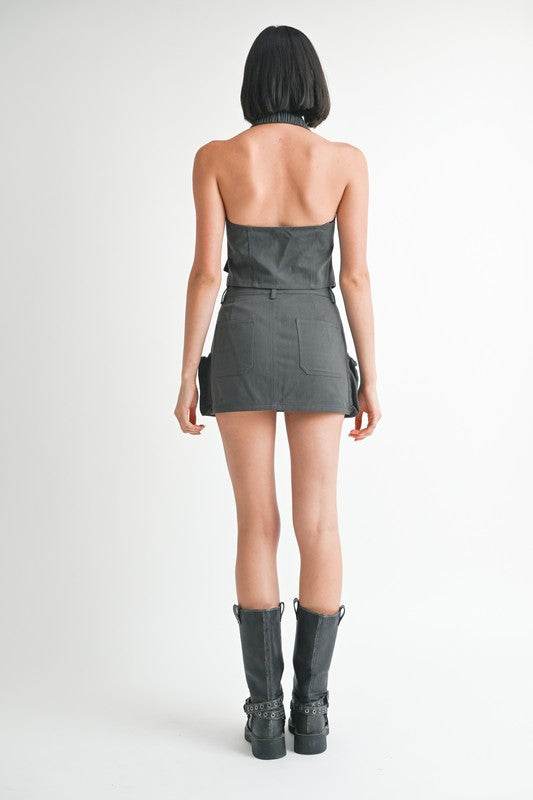 EXPOSED CARGO POCKET MINI SKIRT - Shop Style & More | Fresh Looks, Everyday Deals & Free Shipping