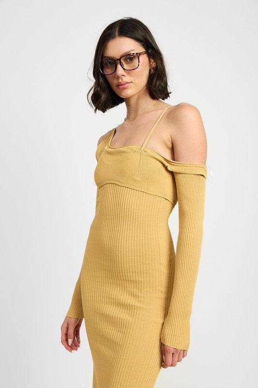 OFF SHOULDER LONG SLEEVE MAXI DRESS - Shop Style & More | Fresh Looks, Everyday Deals & Free Shipping