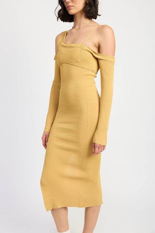 OFF SHOULDER LONG SLEEVE MAXI DRESS - Shop Style & More | Fresh Looks, Everyday Deals & Free Shipping