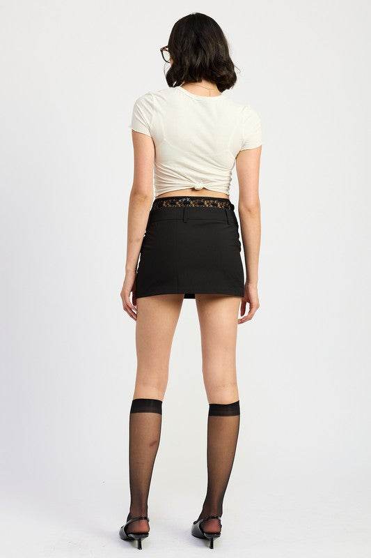 PEAKABOO LACE TRIM MIN SKIRT - Shop Style & More | Fresh Looks, Everyday Deals & Free Shipping
