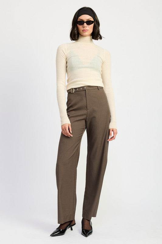 TROUSER PANTS WTIH ADJUSTABLE WAIST BAND BUCKLE - Shop Style & More | Fresh Looks, Everyday Deals & Free Shipping